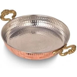 Turna Bakır Acemli Tava 4 No 20 cm Makine Dövme Kırmızı TURNA7560-1