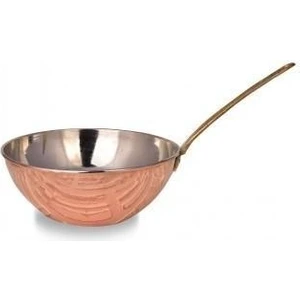 Turna Bakır Wok Tava 25 cm Sadece Taban El Dövme Kırmızı TURNA4800-1
