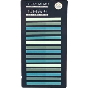 Sibga Tasarım Ince Şerit Şeffaf Renkli Postit Kitap Ayracı Ayraç Postit Sticker 300 Yaprak