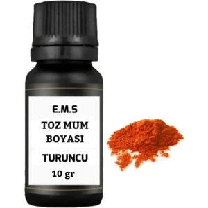 Turuncu Toz Mum Boyası 10 Gr.
