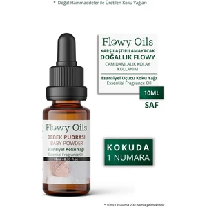 Flowy Oils Bebek Pudrası Kokusu Esans Buhurdanlık Yağı 10 ml