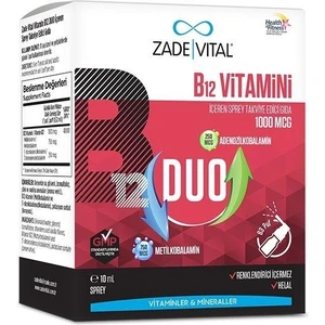 Zade Vital Vitamin B12 Duo 1000 Mcg Sprey 10 ml