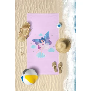 Vevien Home Sevimli Peri Dijital Baskılı 70X140 cm Çocuk Plaj Havlusu