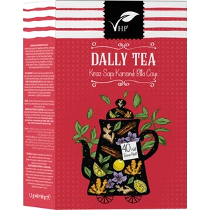 Dally Tea Kiraz Sapı Karışımlı Bitki Çayı Süzen Poşet Çay