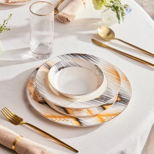 Elegance Bone Calidad 24 Parça 6 Kişilik Yemek Takımı