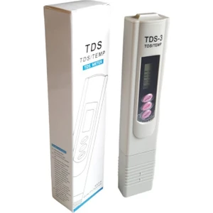 Tekno İstanbul Tds Metre Su Kalitesi ve Saflık Ölçüm Cihazı Termometre Tds Ölçer (Pil  Dahildir) Tds-3