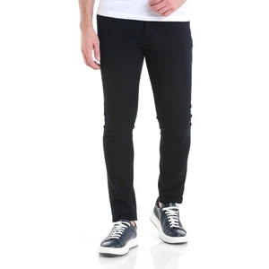 Lacivert Slim Fit Düz 5 Cep Pamuklu Kanvas Pantolon