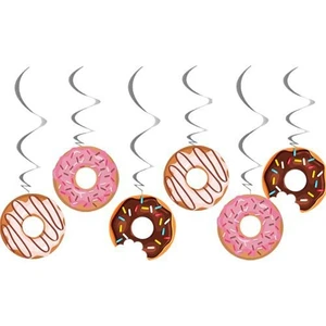 Parti Dükkanım Donut Temalı Tavan Süs 6 Adet