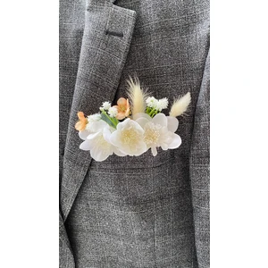 Zb Flowers Damat Yaka Çiçeği Sağdıç Çiçeği,gelin Çiçeği,yaka Çiçeği Broş