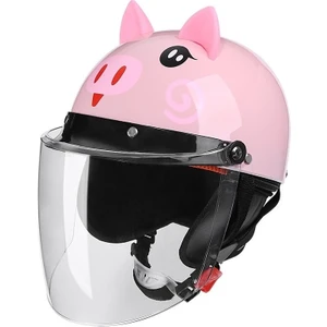 Gzplz Çocuk Motosiklet Bisiklet Kaskı - Pembe (Yurt Dışından)