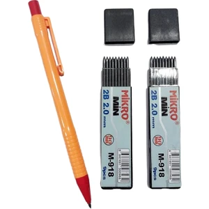 2.0 mm Kalın Uçlu Versatil Kalem 1 Adet ve 2.0 mm Kalın Uç Siyah 2 Paket