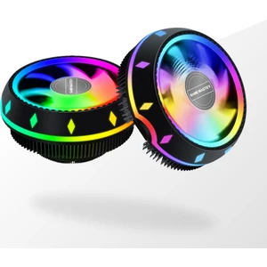 Gm-95 Rainbow Ufo Tipi Siyah Cpu Fan