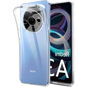 M.tk moveteck Xiaomi Redmi A3 Kılıf Kamera Çıkıntılı Korumalı Renksiz Yumuşak Şeffaf Esnek Silikon Kapak