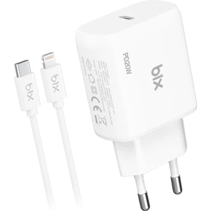 BX-CL20TA iPhone 12 / 13 / 14 Serisi ile Uyumlu 20W Hızlı Seyahat Şarj Cihazı & Lightning Kablo