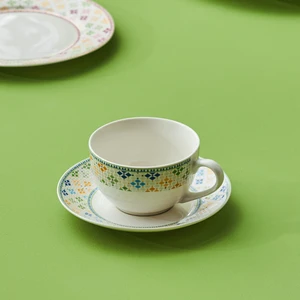 Block Çay Fincanı ve Tabağı 220 ml Mavi