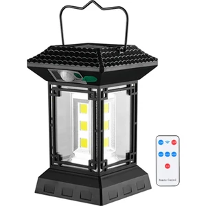 Coverzone Solar Enerjili Hareket Sensörlü ve Uzaktan Kumandalı Işıldak Dış Mekan Işık Uygun Güneş Enerjili Aydınlatma Pinik Kamp Tatil Için Bahçe, Veranda, Havuz Kenarı Aydınlatması