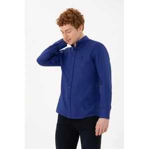 U.S. Polo Assn. Erkek Mavi Gömlek Basic 50282590-VR212