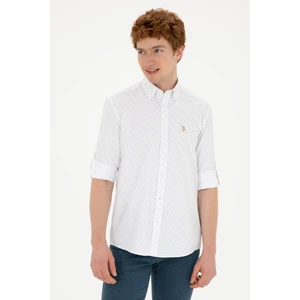 U.S. Polo Assn. Erkek Taş Gömlek Desenli 50288655-VR049