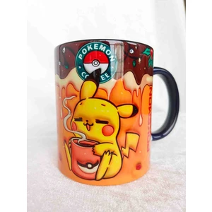 Mugs And Love Pikachu 3D Baskı Büyük Boy Kupa