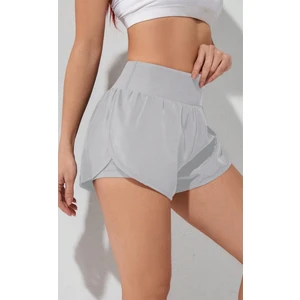 Ghassy Co. Kadın 2 In 1 Running Sports Athletic Gym Telefon Cepli Kısa Taytlı Şort