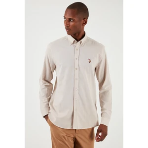U.S. Polo Assn. Düğmeli Yaka Pamuk Regular Fit Gömlek Erkek GÖMLEK G081GL0041829583