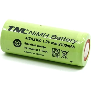4/5A 1.2V 2100 mah Nimh Şarjlı Pil
