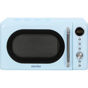 SK4606 Retro Mavi Dijital Mikrodalga Fırın