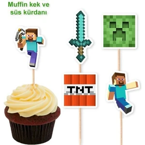 Parti Dükkanım Minecraft Şekilli Kürdan (10 Adet)