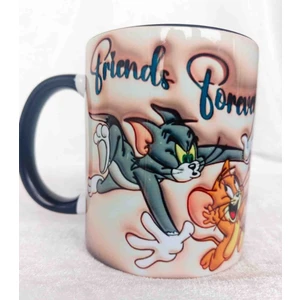 Mugs And Love Tom ve Jerry 3D Baskı Büyük Boy Kupa