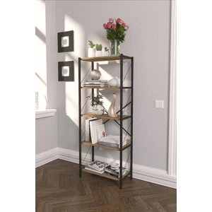 Dekoratif 5 Raflı Kitaplık 150 x 60