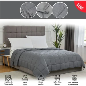 Eco Ağırlıklı Yorgan / Battaniye 10 kg Çift Kişilik, Cam Kürecikli, Nefes Alan Microfiber