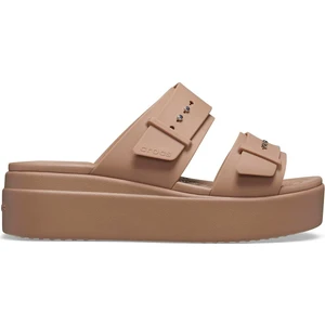 Brooklyn Buckle Low Wedge Kadın Terlik 207431-2Q9 Latte