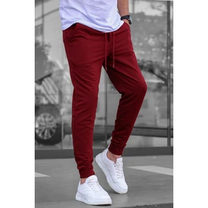Bordo Paçası Lastikli Erkek Eşofman 4821