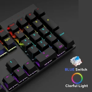 BLUE Switch Mekanik Gaming Oyuncu Klavyesi Colorfull Rgb Işıklı
