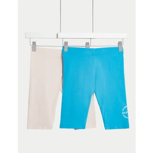 Marks & Spencer 2'li Regular Fit Biker Şort (6-16 Yaş)