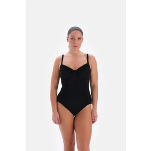 Kadın Siyah Balenli Toparlayıcı Mayo 3238