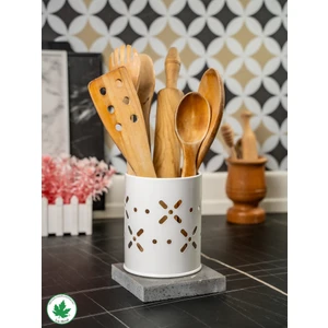 Lin Metal Papatya Çatal-Bıçaklık Metal Mutfak Düzenleyici, Kaşıklık, Tezgahüstü Organizer, Çatal Kaşık Bıçak Standı