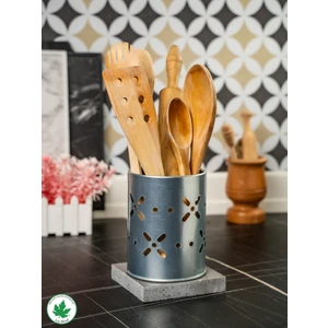 Lin Metal Papatya Çatal-Bıçaklık Metal Mutfak Düzenleyici, Kaşıklık, Tezgahüstü Organizer, Çatal Kaşık Bıçak Standı