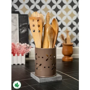 Lin Metal Papatya Çatal-Bıçaklık Metal Mutfak Düzenleyici, Kaşıklık, Tezgahüstü Organizer, Çatal Kaşık Bıçak Standı