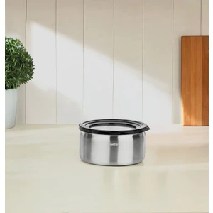 Silver Çelik 12 cm Saklama Kabı Mat
