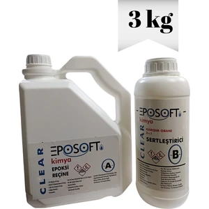 Ecosilim ECO1000 Şeffaf Epoksi Reçine Ince Döküm 3kg