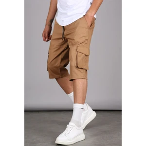 Camel Basic Kargo Cep Erkek Kapri Şort 5473