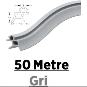 Pen Markalarının Kapı Pencere Contası Pvc Fitili 50 Metre Gri Tüm Standart Pvc Pimapen, Fıratpen, Egepen, Winsa Gibi Markalara Uygun