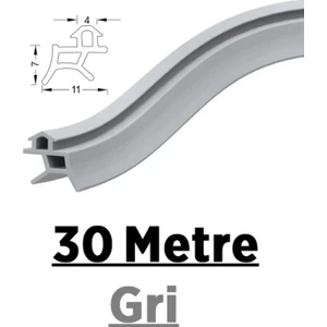 Pen Markalarının Kapı Pencere Contası Pvc Fitili 30 Metre Gri Tüm Standart Pvc Pimapen, Fıratpen, Egepen, Winsa Gibi Markalara Uygun