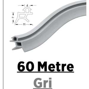 Pen Markalarının Kapı Pencere Contası Pvc Fitili 60 Metre Gri Tüm Standart Pvc Pimapen, Fıratpen, Egepen, Winsa Gibi Markalara Uygun