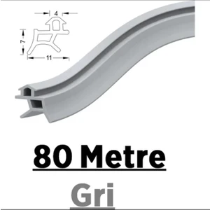 Pen Markalarının Kapı Pencere Contası Pvc Fitili 80 Metre Gri Tüm Standart Pvc Pimapen, Fıratpen, Egepen, Winsa Gibi Markalara Uygun
