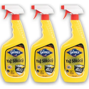 Gemix Yağ Sökücü Mutfak 750 ml 3 Adet