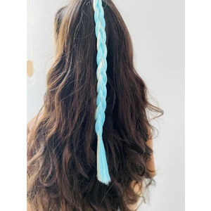 Uras Desing Sim Şeritli Prenses Renkli Saç  Postişi Toka / elsa /anna / frozen /doğum günü