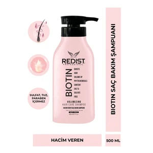 Biotin Saç Bakım Şampuanı 500 ml (Tuz ve Paraben Içermez)