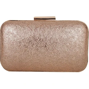 Rose Gold Renk Kristal Desen Abiye Çanta Gece Çantası Düğün Nişan Portföy